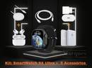 Kit: SmartWatch X8 Ultra + Acessórios Unique