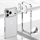 Capa Protetora Rígida de Alumínio com Estrutura Metálica - iPhone
