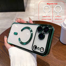 Case | Capinha Slim transparente PU com magsafe e proteção das lentes - Linha 17 iPhone