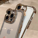 Case Clear com bordas anti impacto e proteção das lentes