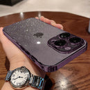 Case Clear Glitter com Bordas e Proteção nas lentes