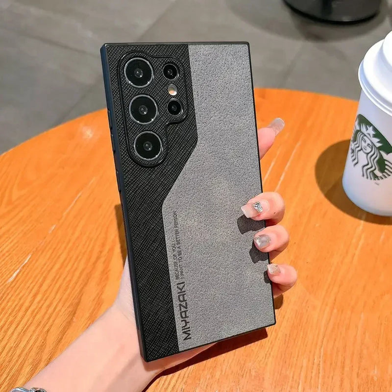 Case Dupla Proteção com Couro Plutônio - Samsung