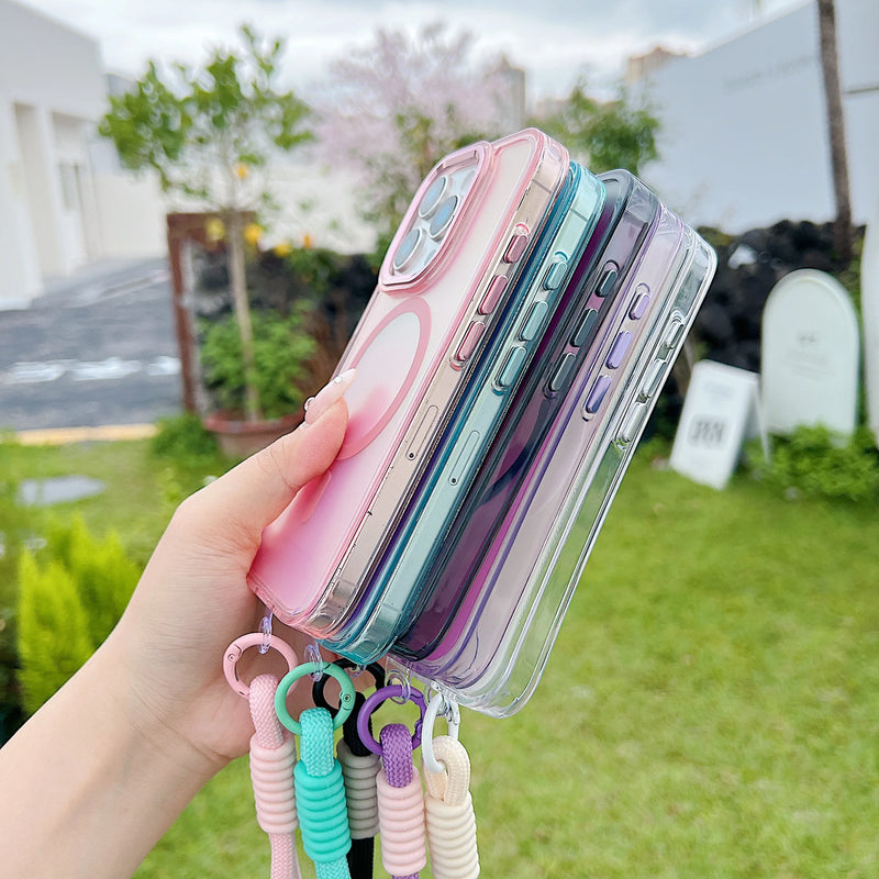 Case I Glass Gradiente + Porta Pulso (O uso do Porta Pulso é Opcional, vai separado) *Clique nas estrelas abaixo para ver os comentários*