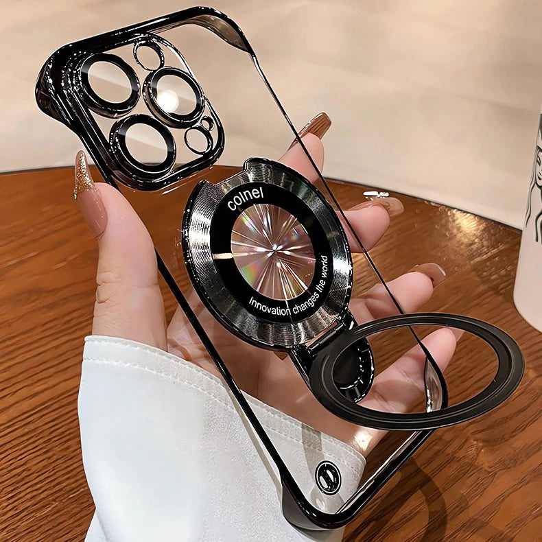 Case Ultrafina 0.3mm | Com proteção nas lentes e Anel para Suporte e MagSafe