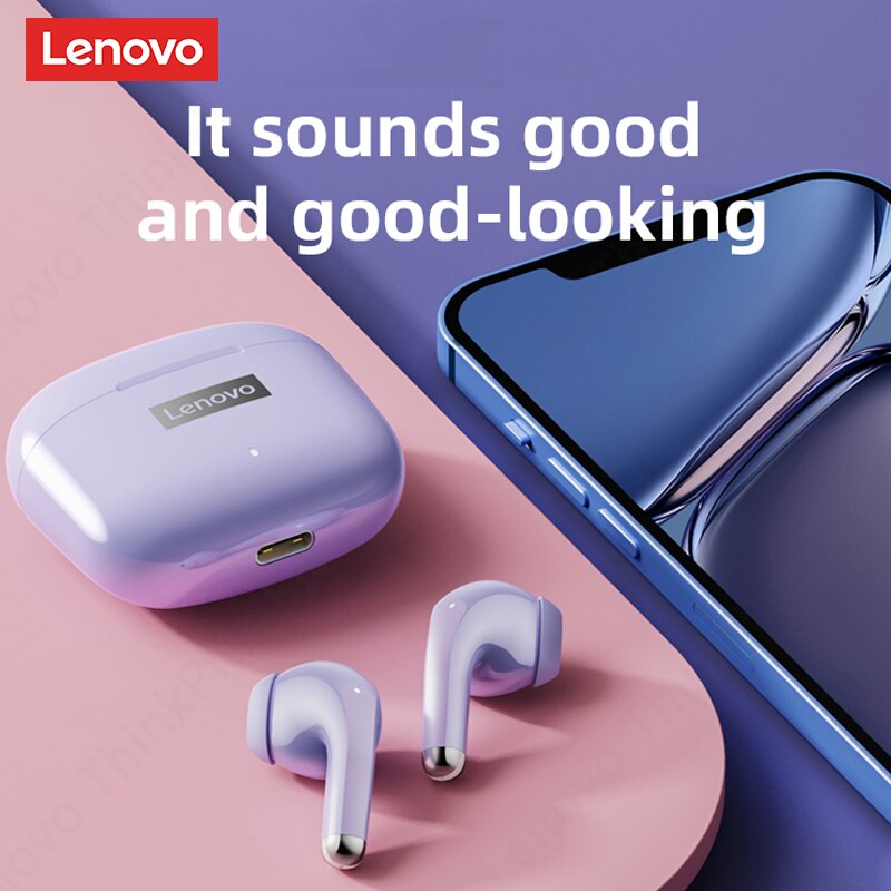 Earphones Bluetooth 5.0 Lenovo LP40 Pro.