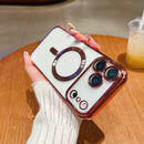 Case | Capinha Slim transparente PU com magsafe e proteção das lentes - Linha 17 iPhone