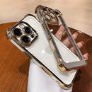 Case Clear com bordas anti impacto e proteção das lentes