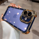 Case Clear com bordas anti impacto e proteção das lentes