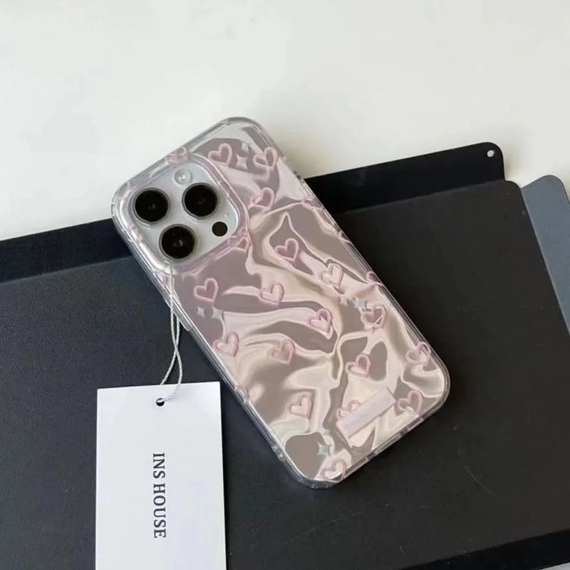 Case Corações Slim - 7 Plus ao 15 pró max