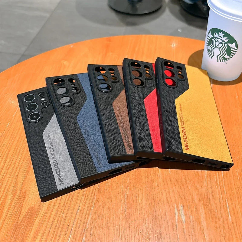 Case Dupla Proteção com Couro Plutônio - Samsung
