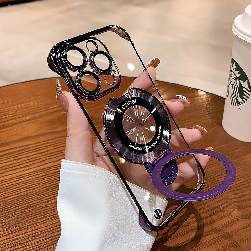 Case Ultrafina 0.3mm | Com proteção nas lentes e Anel para Suporte e MagSafe