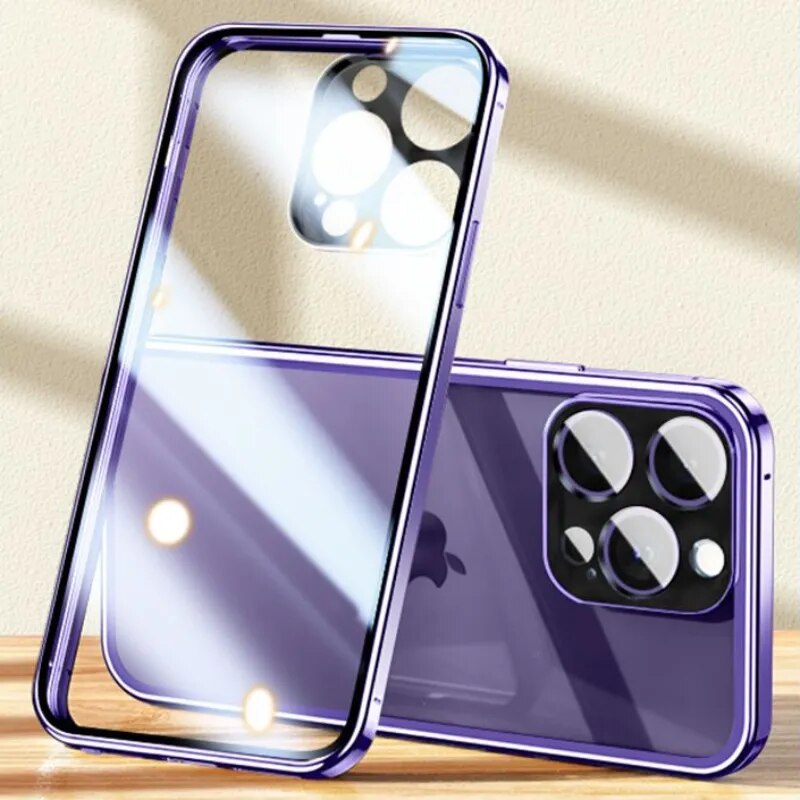 Case Auto Glass 360º (Linha dos iPhones 14 e 15)