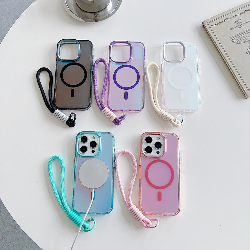 Case I Glass Gradiente + Porta Pulso (O uso do Porta Pulso é Opcional, vai separado) *Clique nas estrelas abaixo para ver os comentários*