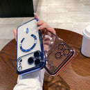 Case | Capinha Slim transparente PU com magsafe e proteção das lentes - Linha 17 iPhone