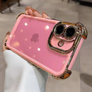 Case Clear com bordas anti impacto e proteção das lentes