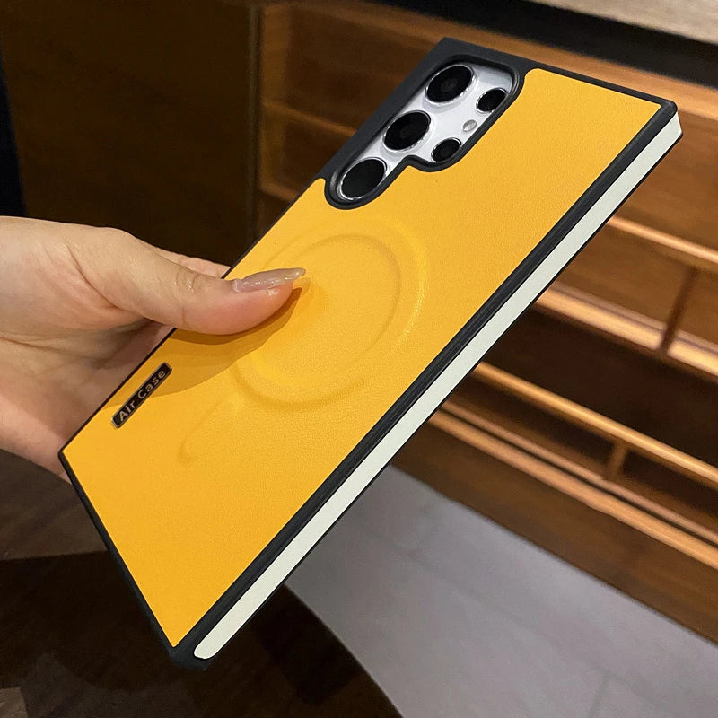 Case de Couro Matte com Magsafe - Samsung