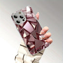 Capa Cristalizada Geométrica Ultra Realista - iPhone 11 ao 17 Pró Max