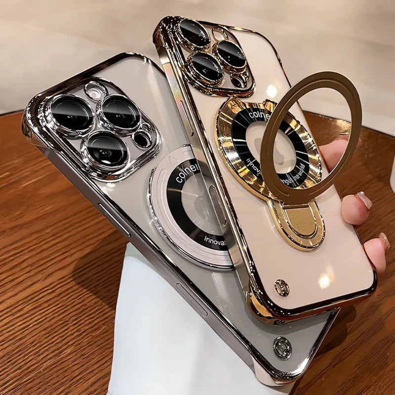Case Ultrafina 0.3mm | Com proteção nas lentes e Anel para Suporte e MagSafe