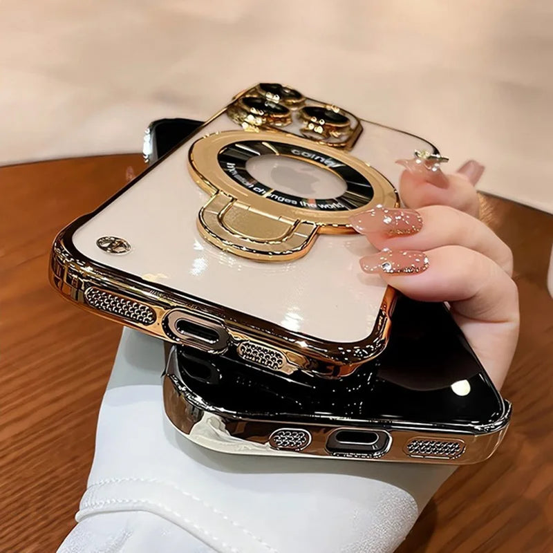 Case Ultrafina 0.3mm | Com proteção nas lentes e Anel para Suporte e MagSafe