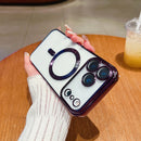 Case | Capinha Slim transparente PU com magsafe e proteção das lentes - Linha 17 iPhone