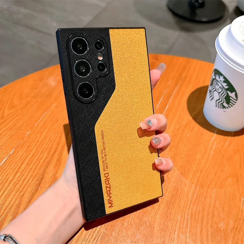 Case Dupla Proteção com Couro Plutônio - Samsung