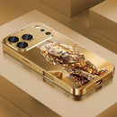 Case Crystal Gold Lion - iPhone