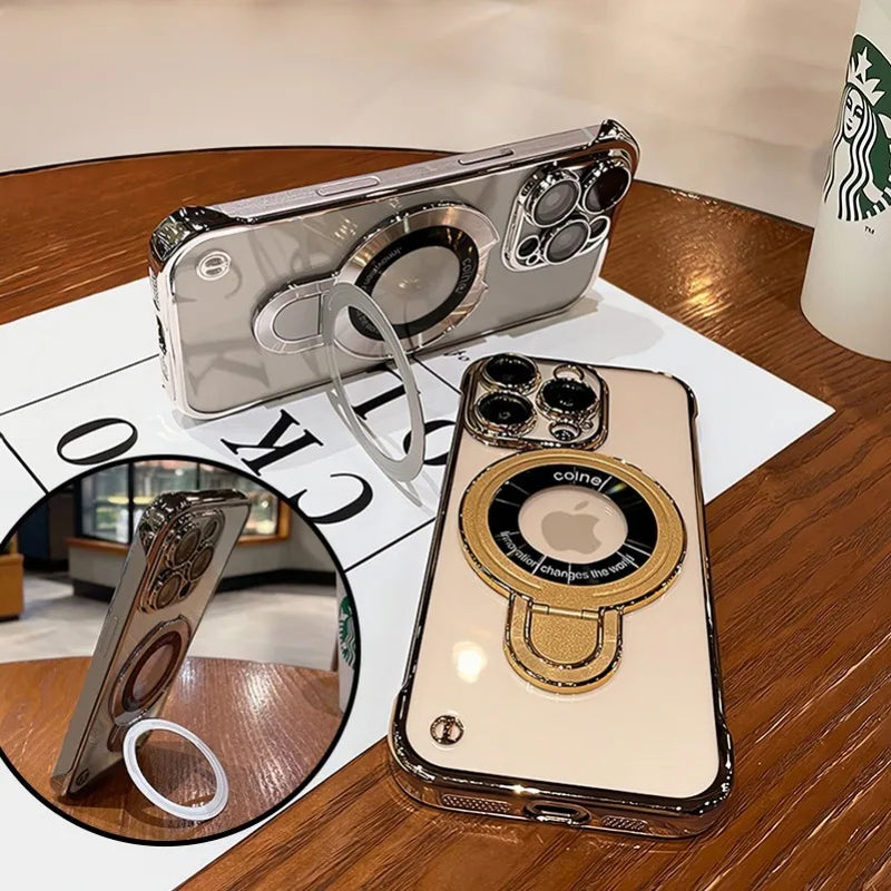 Case Ultrafina 0.3mm | Com proteção nas lentes e Anel para Suporte e MagSafe