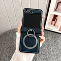 Case | Capa Linha Z Flip em Couro com anel e suporte magsafe