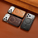 Capa de Couro Vintage de Luxo - iPhone