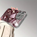 Capa Cristalizada Geométrica Ultra Realista - iPhone 11 ao 17 Pró Max