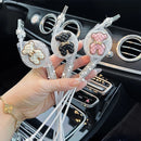 Carregador USB 3 em 1 retrátil (iPhone, V8, tipo C)