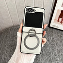 Case | Capa Linha Z Flip em Couro com anel e suporte magsafe