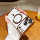 Case | Capinha Slim transparente PU com magsafe e proteção das lentes - Linha 17 iPhone