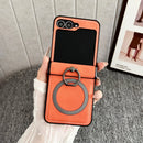 Case | Capa Linha Z Flip em Couro com anel e suporte magsafe