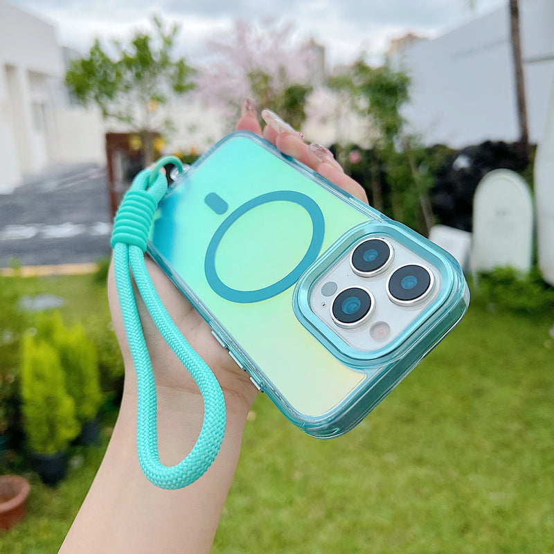 Case I Glass Gradiente + Porta Pulso (O uso do Porta Pulso é Opcional, vai separado) *Clique nas estrelas abaixo para ver os comentários*