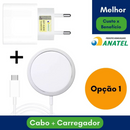 Carregador Kit completo Cabo+ Fonte Adaptador Turbo 20W USB-C)