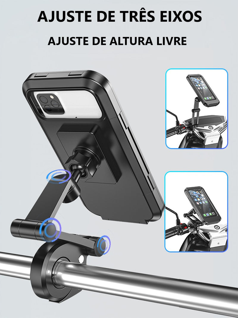 Suporte Universal á Prova d' Água P/ Motocicleta 360 Graus