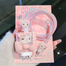 Kit 3 peças Protetor de Carregador Rosa - Hello Kitty