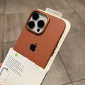 Capa Texturizada De Couro - Alta Qualidade Para iphone