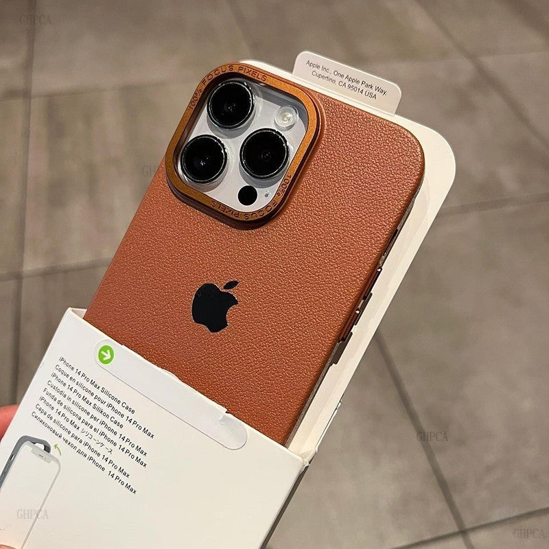 Capa Texturizada De Couro - Alta Qualidade Para iphone