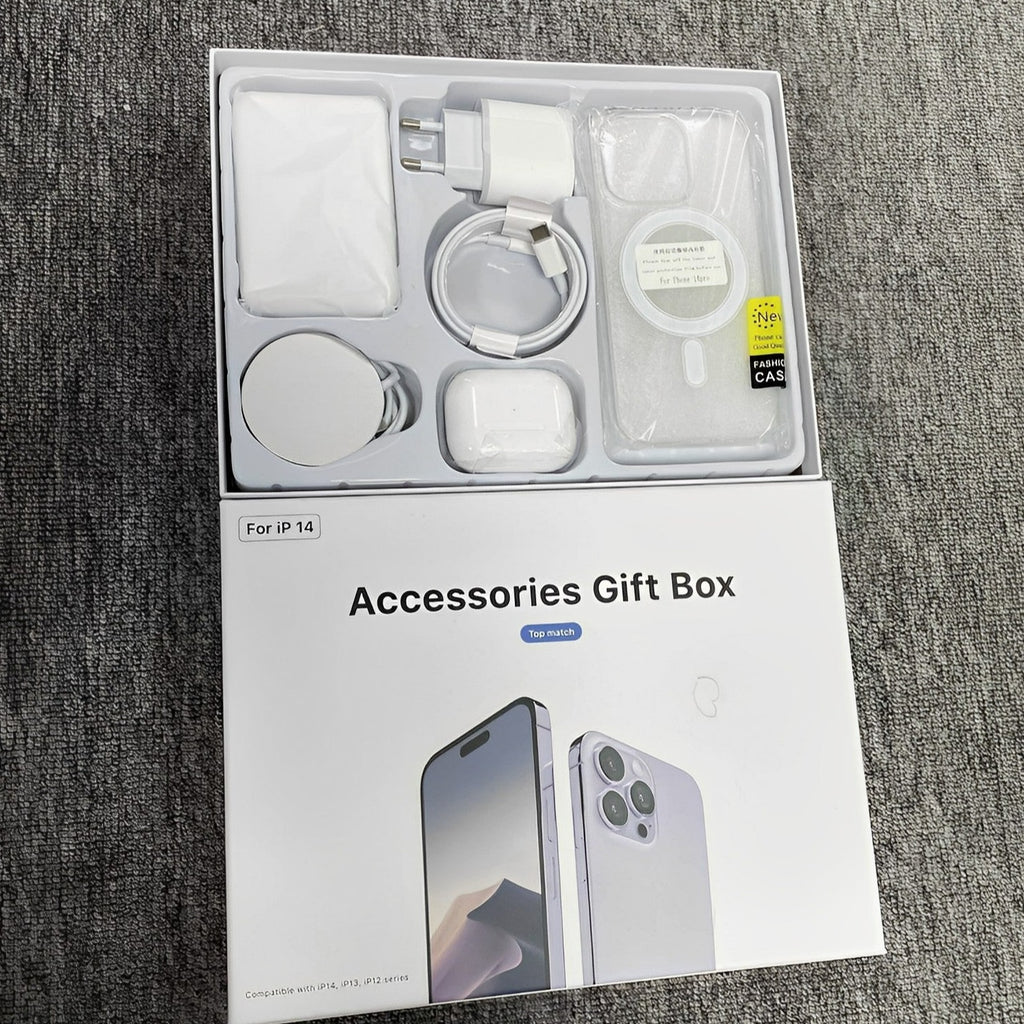 Apple Accessory Box Kit com 6 acessórios p/ iPhone - Gift Box