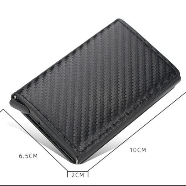 Carteira Carbon Fiber c/ Proteção Anti Rfid NFC - 25% OFF Somente Hoje